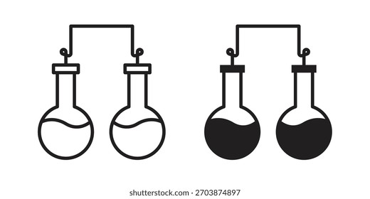 Ícone de vasos de comunicação para web design, aplicativos móveis