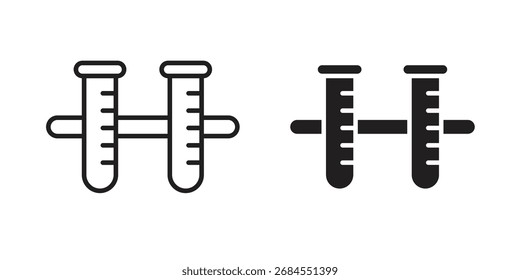 Comunicando vasos ícones conjunto de vetores simples. símbolo de sinal de logotipo conjunto
