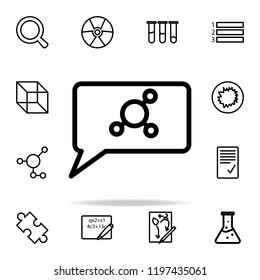 communication about science icon. Science icons universal set for web and mobile