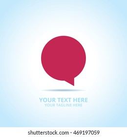 Communication abstract logo, design concept, emblem, logotype element for template.
