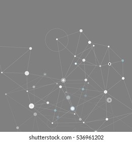 Communication abstract vector. Network background.