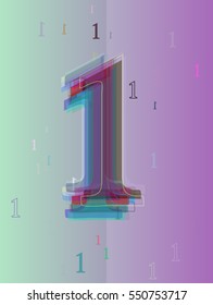 communication among pleasing app, current Number 1 vector background in cover