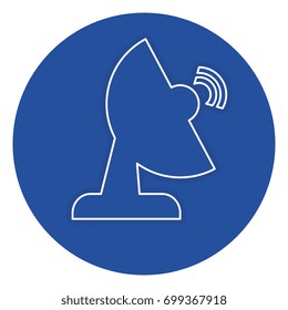communication antena isolated icon