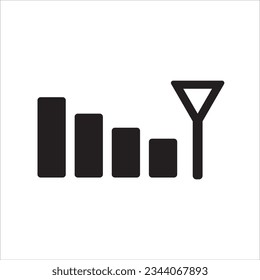 communication antenna icon vector illustration symbol
