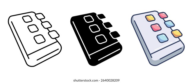Communication App 3d icon vector style for communication user interface Line, Filled, Color style.