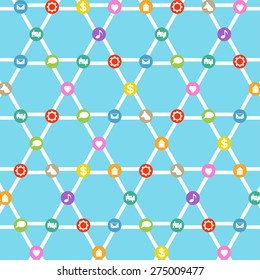Communication background. Vector background illustration for websites, posters, banners, cards, infographics