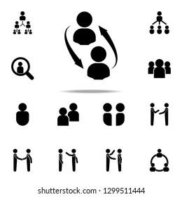 Communication Between Two People Icon. Conversation Icons Universal Set For Web And Mobile