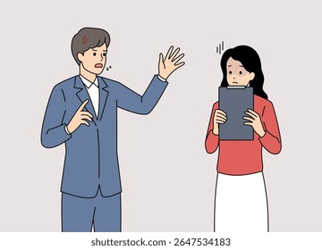 Communication Breakdown A Man Trying to Explain Something Important to a Concerned Woman