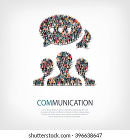 communication  bubble chat crowd people