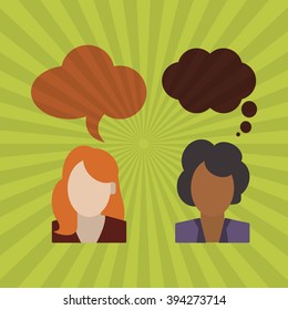 Communication with bubble design