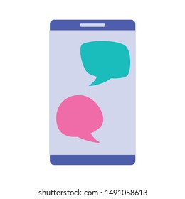 Communication bubble design, Message discussion conversation talk and technology Vector illustration