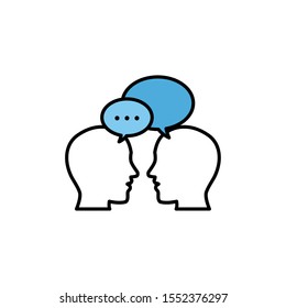 Communication bubble design, Message discussion conversation talk and technology Vector illustration