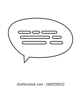 Communication bubble design, Message discussion conversation talk and technology Vector illustration