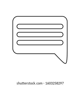 Communication bubble design, Message discussion conversation talk and technology Vector illustration