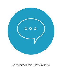 Communication bubble design, Message discussion conversation talk and technology Vector illustration