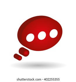 Communication bubble design , vector illustration