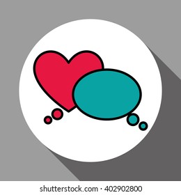 Communication bubble design , vector illustration