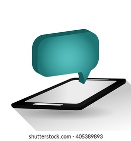 Communication bubble design , vector illustration