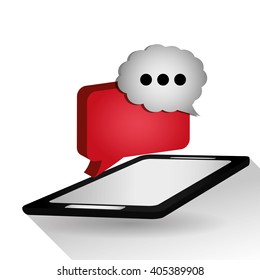 Communication bubble design , vector illustration