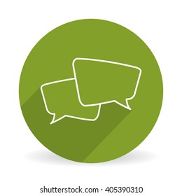 Communication bubble design , vector illustration