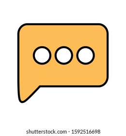 Communication bubble icon design, Message discussion conversation talk and technology Vector illustration