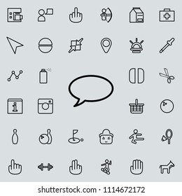 communication bubble icon. Detailed set of minimalistic line icons. Premium graphic design. One of the collection icons for websites, web design, mobile app on colored background