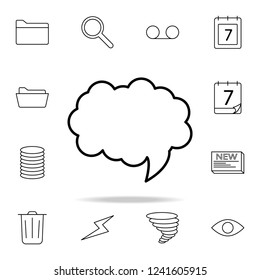 communication bubble icon. Detailed set of simple icons. Premium graphic design. One of the collection icons for websites, web design, mobile app