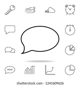 communication bubble icon. Detailed set of simple icons. Premium graphic design. One of the collection icons for websites, web design, mobile app