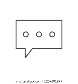 communication bubble icon. Element of web for mobile concept and web apps icon. Thin line icon for website design and development, app development