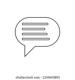 communication bubble icon. Element of web for mobile concept and web apps icon. Thin line icon for website design and development, app development