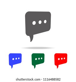 communication bubble icon. Elements of conversation in multi colored icons. Premium quality graphic design icon. Simple icon for websites and web design on white background
