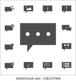 communication bubble icon. web icons universal set for web and mobile