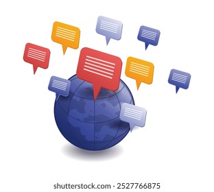 Burbujas de comunicación entre los mundos de las redes sociales