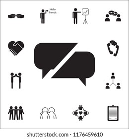 communication bubbles icon. Conversation and Friendship icons universal set for web and mobile
