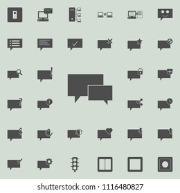 communication bubbles icon. Detailed set of  Minimalistic  icons. Premium quality graphic design sign. One of the collection icons for websites, web design, mobile app on colored background