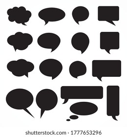 Communication bubbles set on white background. Vector illustration. Eps 10 vector file.