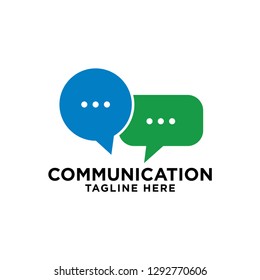 communication - bubblespeech logo template