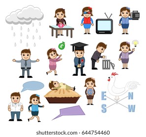Communication and Business Cartoon Illustrations