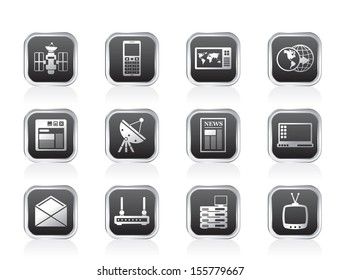 Communication and Business Icons - Vector Icon Set