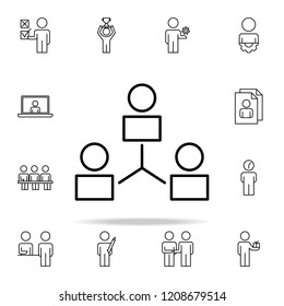 communication of business people icon. Business Organisation icons universal set for web and mobile