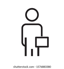 Communication, business web icon isolated on white background EPS Vector