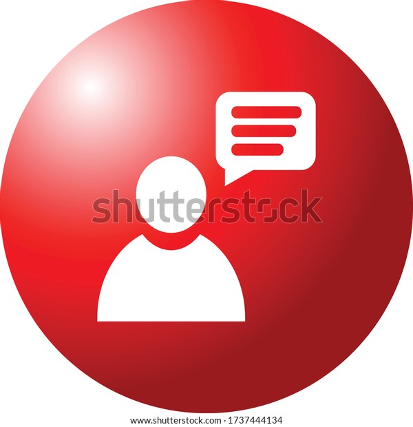Communication Button Icon Web Symbol Web Stock Vector (Royalty Free ...