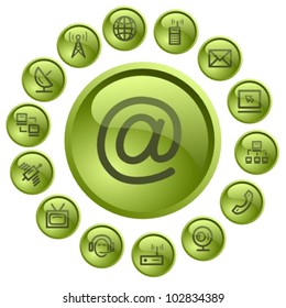 Communication button set