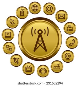 Communication button set