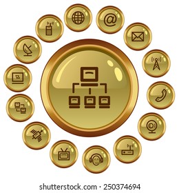 Communication button set