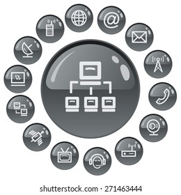 Communication button set