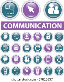 communication buttons. vector