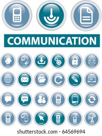 communication buttons. vector