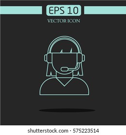 communication. call center.vector icon. design logo