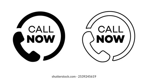 Communication call now icon for web site, apps, Ui Ux, banners, design. Call me customer support concept for business and marketing. Toll free consulting vector icon. us.